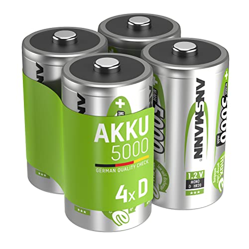 ANSMANN maxE Mono D Akku 5000mAh (4er Pack)