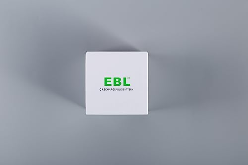 EBL 4 Stück Baby C 5000mAh mit hoher Kapazität wiederaufladbare Akkus - 7