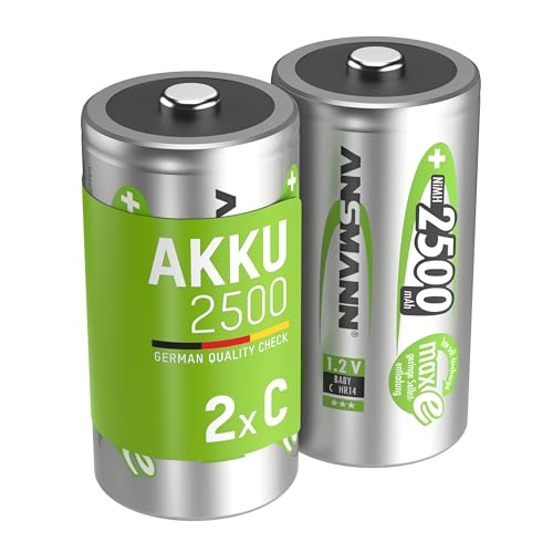 ANSMANN maxE Baby C Akku 2500mAh (2er Pack)