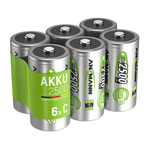 ANSMANN maxE Baby C Akku 2500mAh (6er Pack)