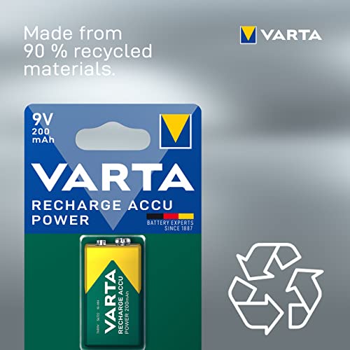Varta Power Accu NiMH Akku 9V-Block 200 mAh - 3