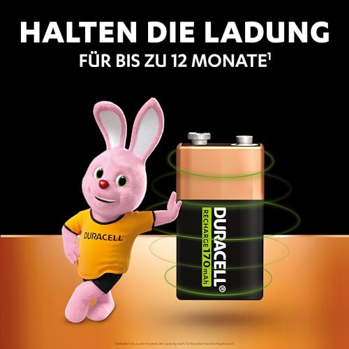 Duracell Akku 9V (HR22) 170 mAh 1er (wiederaufladbare Batterie) - 3