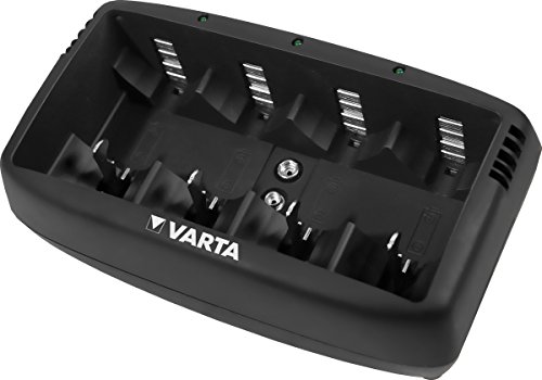Varta Universal Charger Ladegerät für 4 AA/AAA/C/D Akkus und 1 9V-Blocks (Timerabschaltung)