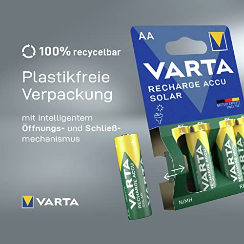 Varta Solar wiederaufladbarer Mignon Ni-Mh Akku (AA, 800mAh, 8-er Pack) - 4