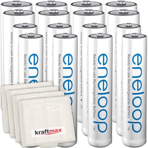 Kraftmax 16er-Kombipack Panasonic Eneloop Akkus – Hohe Kapazität für alle Anwendungen