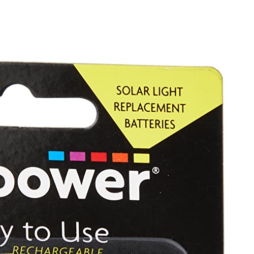 Infapower Solar Wiederaufladbare Akkus, Typ AA, 600  mAh, 4 Stück - 2