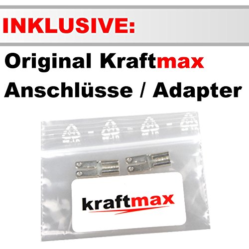 1x AGM 12V / 7,2Ah Blei-Akku – MP7,2-12B [ Faston 6,3 ] VdS geprüft – inkl. 2x Original Kraftmax Anschluß-Adapter - 4