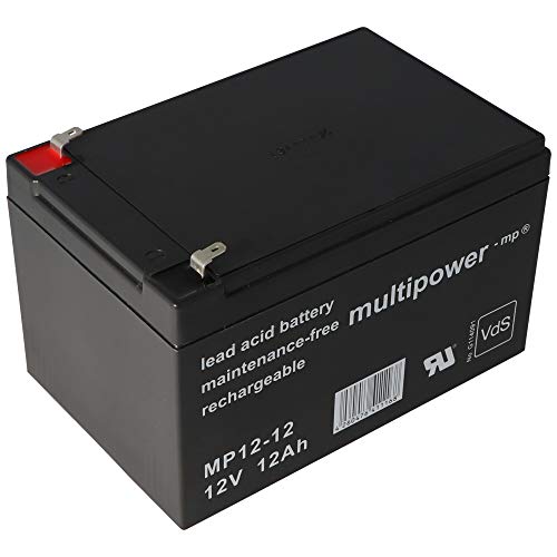 Multipower Bleiakku MP12-12 (12V / 12Ah), wartungsfrei , VDS Zulassung - 7