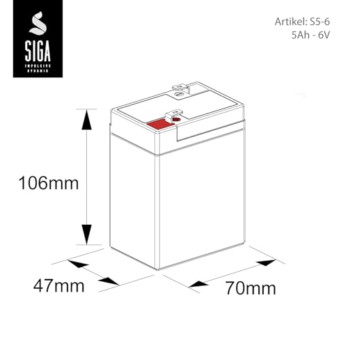 Akku 6V 5Ah AGM - 5