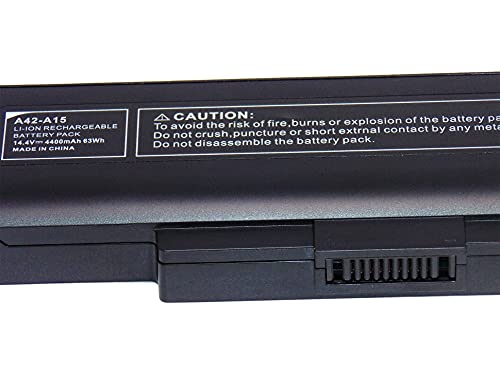 Laptop Akku Typ A42-A15 für Medion Akoya E6222 E7219 E6228 E7220 E7222 P6816 P7816 P7818 X6816 MD99160 MD97874 MD97877 MD97879 MD98980 MD99050 MD99030 MD99060 14.4V 4400mAh 63Wh - 6