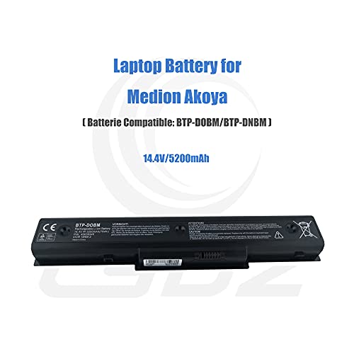 14,4V 5200mAh Ersetzen Laptop Akku BTP-DOBM BTP-DNBM für Medion Akoya E7218 MD97872 MD98680 P7624 P7812 MD98770 MD97938 P7624 MD98920 MD98921 MD98970 - 2