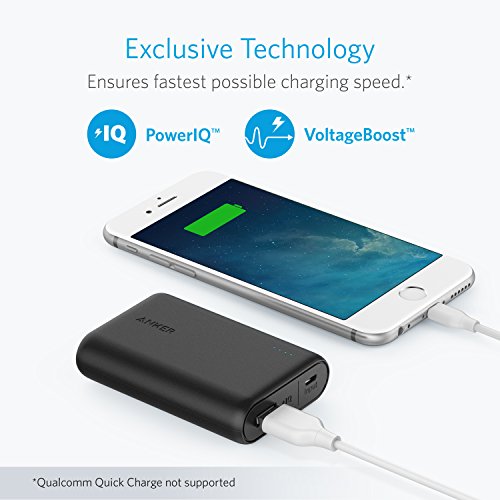 Anker PowerCore 10000mAh externer Akku, die kleinere und leichtere Powerbank, extra kompakt für iPhone, Samsung Galaxy und weitere Smartphones - 4
