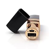 iProtect Lipstick Power Bank 4000mAh Externes Ladegerät in schwarz gold für Smartphones und andere USB-Geräte inkl. Micro USB Kabel - 3
