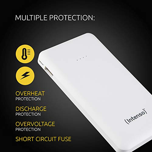 Intenso Powerbank 7332532 Slim externes Ladegerät (10000mAh, geeignet für Smartphone/Tablet PC/MP3 Player/Digitalkamera) weiß - 5