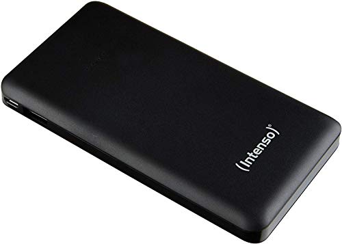 Intenso Powerbank 7332530 Slim externes Ladegerät (10000mAh, geeignet für Smartphone/Tablet PC/MP3 Player/Digitalkamera) schwarz