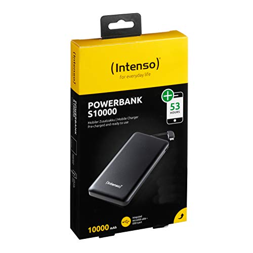 Intenso Powerbank 7332530 Slim externes Ladegerät (10000mAh, geeignet für Smartphone/Tablet PC/MP3 Player/Digitalkamera) schwarz - 6