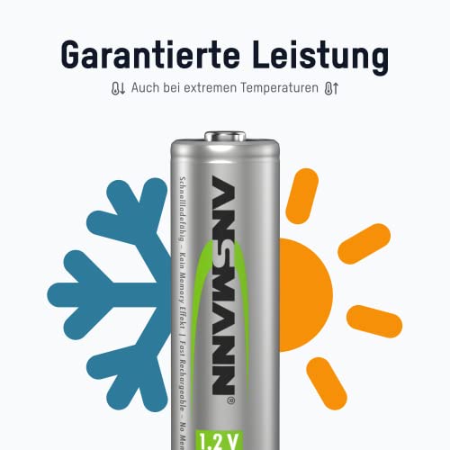 ANSMANN 5030902 maxE 800mAh Mignon AA 2er Pack DECT Akkubatterie geringe Selbstentladung Telefone - 4