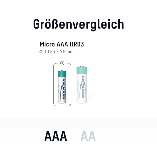 ANSMANN 5030142 maxE DECT Micro AAA 800mAh Geringe Entladung für Schnurlostelefone Akkubatterie 3er - 3