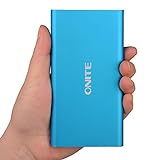 Onite 10000mAh Powerbank power bank Externer Akku Batterie Zusatzakku USB Partable Ladegerät für Smartphone/Tablet/Apple iPhone/iPad/Samsung (Blau) - 7