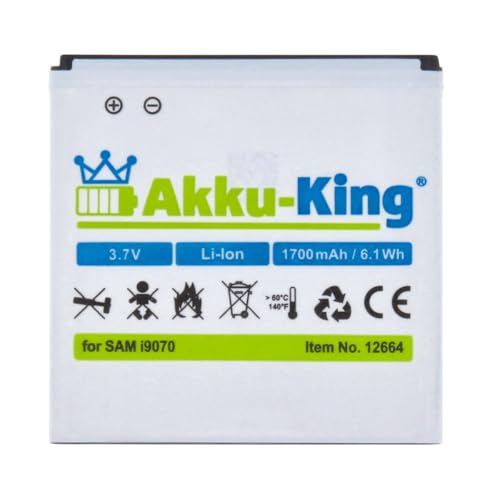 Akku-King Li-Ion Akku (1700mAh) für Samsung Galaxy S Advance GT-i9070/i9070P - 3