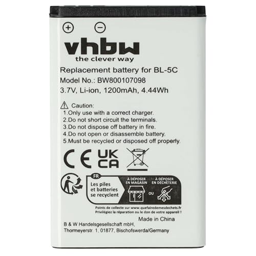 vhbw Li-Ion Akku 1200mAh für Swissvoice MP22