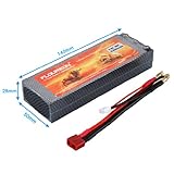 FLOUREON® 7,4V 5200mAh Lipo RC Akku Pack mit Deans-T Stecker für RC Evader BX Auto Car Truck LKW Truggy RC Hobby - 3