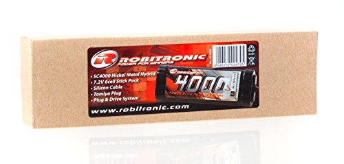 Robitronic SC4000 – NiMH 7,2V, Stick Pack, Ferngesteuerte Modelle und Zubehör, 4000mAh - 3