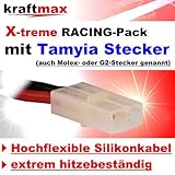 Kraftmax RC Hochleistungs Akku mit Tamiya-Stecker – 7,2V / 5000mAh / NiMH – Racing-Pack Inline L2x3 - 2
