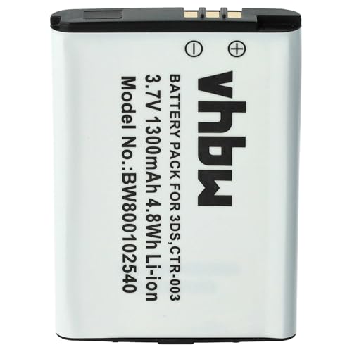 vhbw Li-Ion Akku 1300mAh (3.7V) für Spielekonsole Nintendo 3DS, N3DS, CTR-001, MIN-CTR-001 wie CTR-003, C/CTR-A-AB. - 2