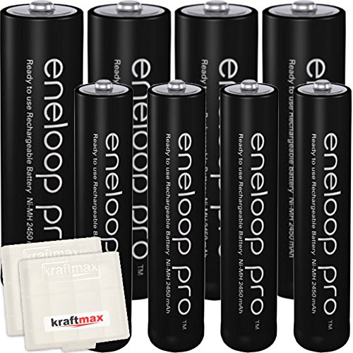 Kraftmax 8er-Pack Panasonic Eneloop PRO XX Akkus – Leistungsstark und wiederaufladbar