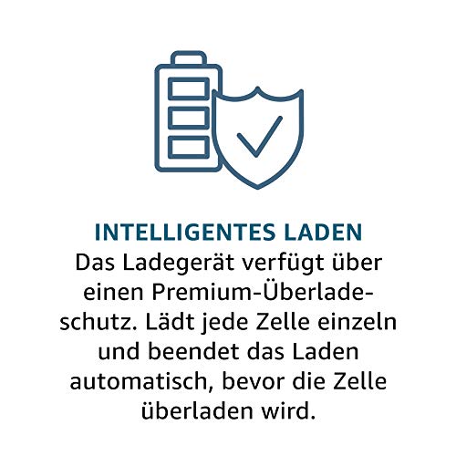 Panasonic eneloop, Intelligentes Schnellladegerät mit 4x eneloop AA (1.900 mAh, 2.100 Ladezyklen), K-KJ55MCC40E - 2