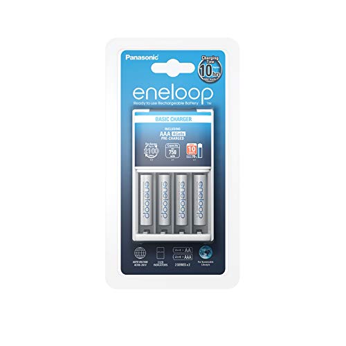 Panasonic eneloop Ladegerät mit 4x AAA Akkus