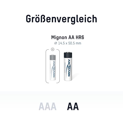 ANSMANN 5035212 Mignon AA Typ 2850mAh hochkapazitiv Profi/Vielanwender Digital Foto Akkubatterie 4er Pack - 3