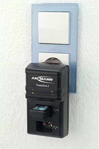 ANSMANN Powerline 2 Akku-Ladegerät für zwei 9V E-Block Akkus (jeder Schacht einzeln überwacht, autom. Abschaltung, Erhaltungsladung nach Ladevorgang) - 5