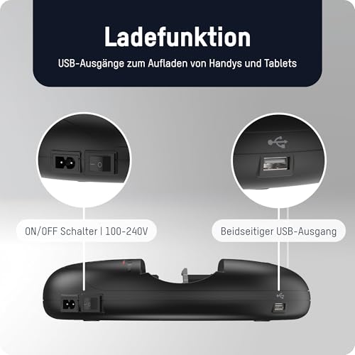 ANSMANN Energy 16 Plus Akku-Ladegerät und Pflegestation für NiMH/NiCd Akkus AAA, AA, C, D, 9V-Block + USB - 4