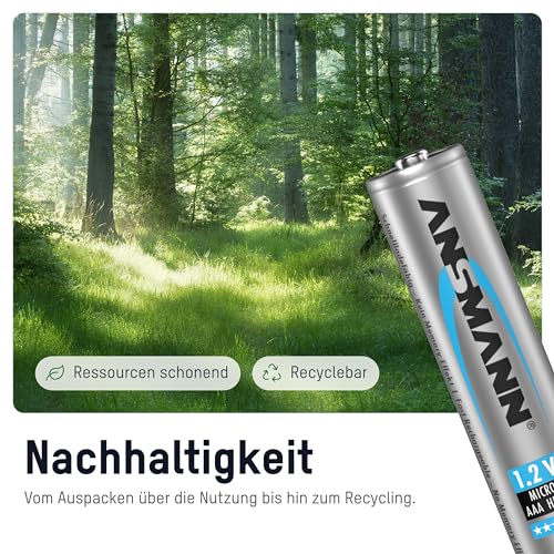 ANSMANN Micro AAA Akku Typ 1000mAh NiMH hochkapazitiv Profi Digital Kamera-Akkubatterie (4er Pack) - 3