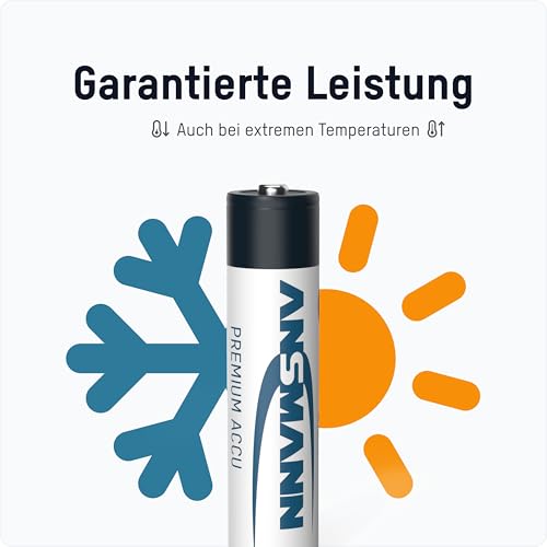 ANSMANN Micro AAA Akku Typ 1000mAh NiMH hochkapazitiv Profi Digital Kamera-Akkubatterie (8er Pack) - 5