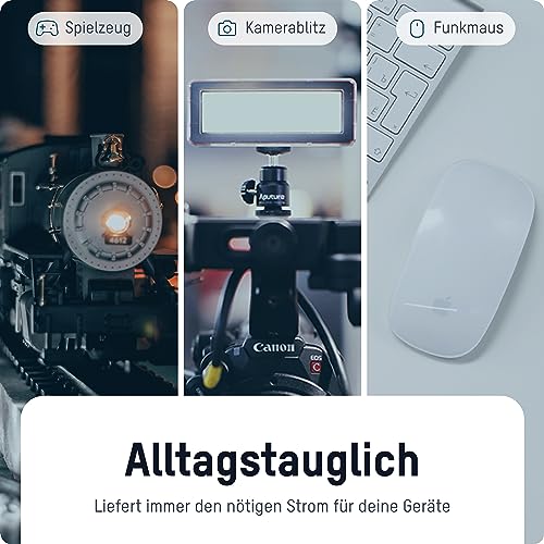 ANSMANN maxE Micro AAA Akku 550mAh geringe Selbstentladung vorgeladene Power Akkubatterie (8er-Pack) - 6