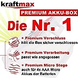 16er Pack Kraftmax hybriX pro Black Set – 16x Mignon AA Hybrid Akkus in Box – Die Neue Generation von Hybrid Akku Batterien - 4