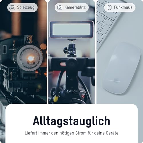 ANSMANN 5030792 Mignon AA Akku Typ 1300mAh hochkapazitiv Profi/Vielanwender Digital Foto Akkubatterie 4er Pack - 6