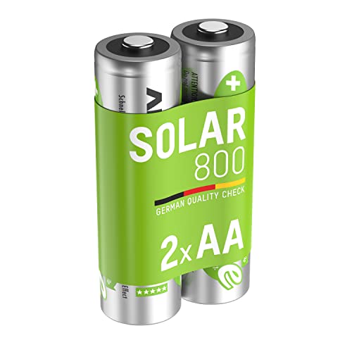 ANSMANN 5035513 maxE SOLAR Mignon AA 800mAh Akkubatterie geringe Entladung Solarlampe 2er Pack