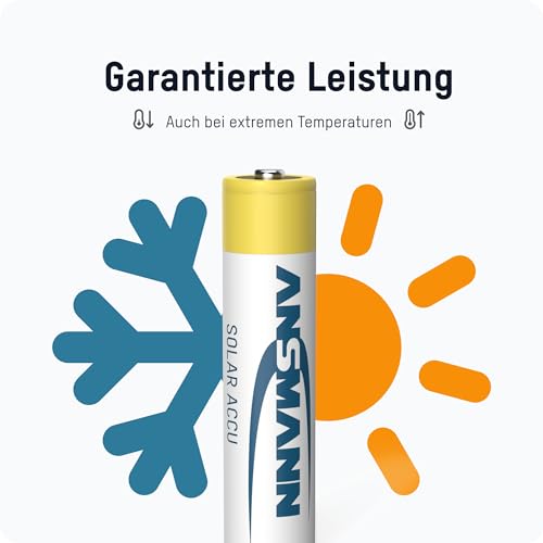 ANSMANN 5035513 maxE SOLAR Mignon AA 800mAh Akkubatterie geringe Entladung Solarlampe 2er Pack - 5