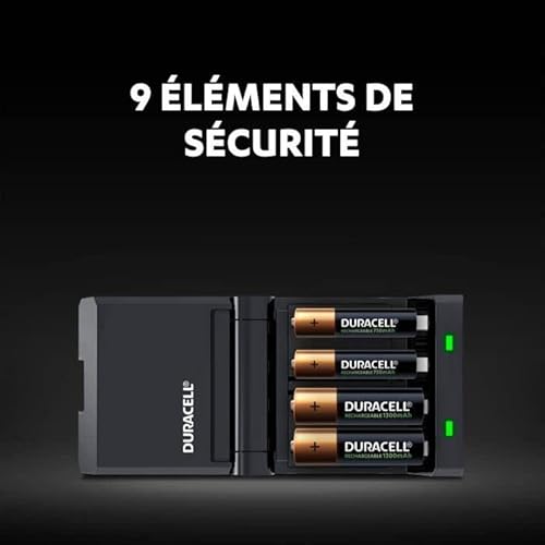 Duracell Schnellladegerät, Ladezeit 45 min, inkl. 2 AA- und 2 AAA-Akkus - 7