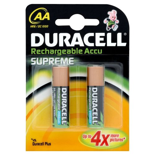 Duracell Supreme NiMH Batterie (Mignon (AA), HR6, 1,2V) 2 Stück
