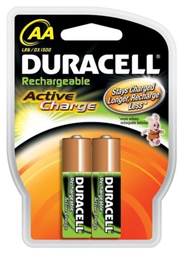 Duracell Akku Active Charge Mignon AA (HR6) 1,2V 2.000 mAh im 2er Pack