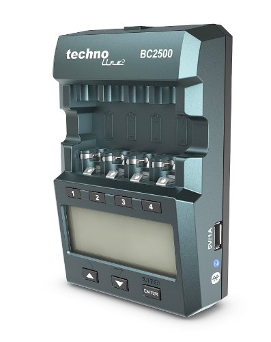 Technoline BC 2500 Akku Ladegerät für 1-4x AA Mignon/AAA Micro-Akku - 4