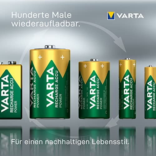 Varta Rechargeable Accu Ready To Use vorgeladener AAA Micro NiMh Akku (2er Pack, 800 mAh, wiederaufladbar ohne Memory-Effekt – sofort einsatzbereit) - 10