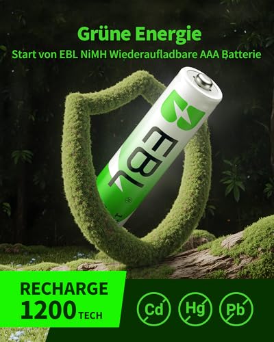 EBL 1100mAh AAA Ni-MH Akkus - 6