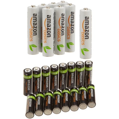 AmazonBasics Vorgeladene AA (16 Stück) + AAA (8 Stück) – Sofort einsatzbereit für alle Geräte