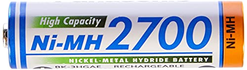 Panasonic High Capacity AA Mignon NI-MH 2700 Akku wiederaufladbar, BK-3HGAE/4BE (2.500 mAh, 4er Pack) – - 3